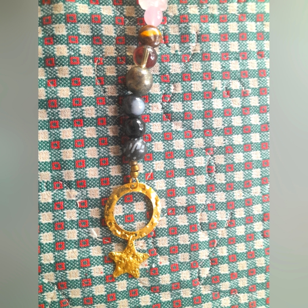 Handmade Jumbo Stone Chakra Sun Catcher - Picture 3 of 6
